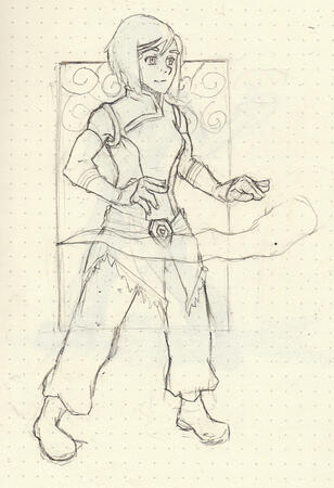 'Korra' Initial Sketch